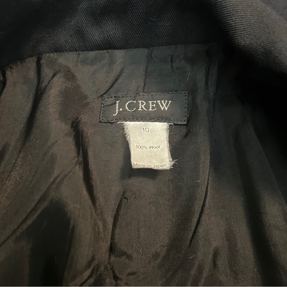 J.Crew Black Wool Blazer Size 10 Made in Japan Tailored Jacket - Picture 8 of 8